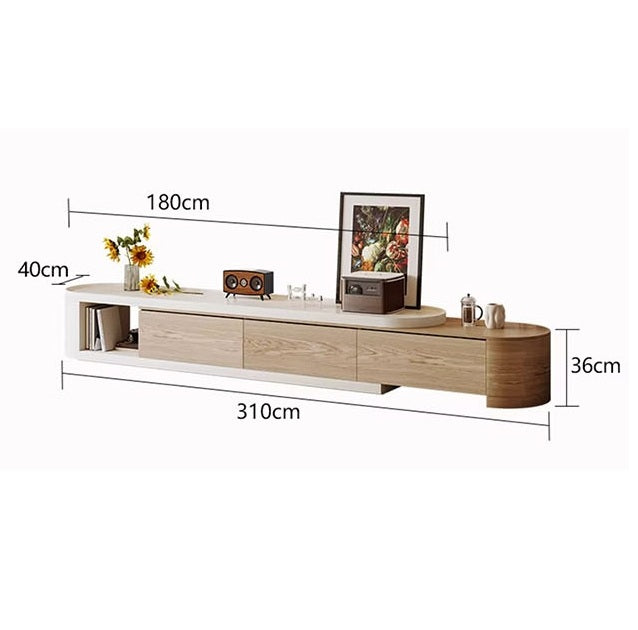 Bess Coffee Table, White & Oak