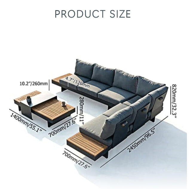 Horace Outdoor Sofa Set, Outdoor Furniture