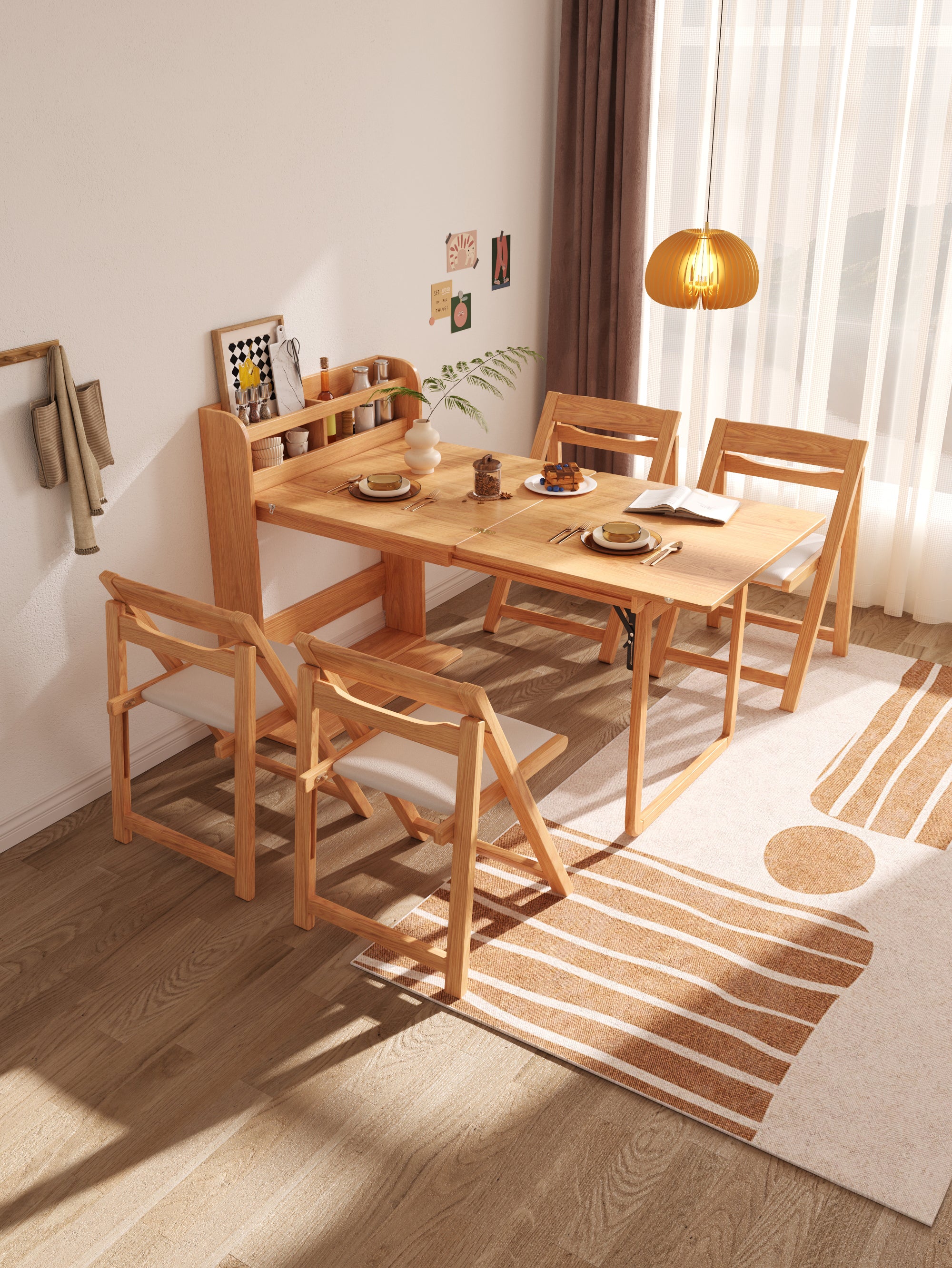 Atos Folding Dining Table, Wood-Ritconcept-Rit Concept