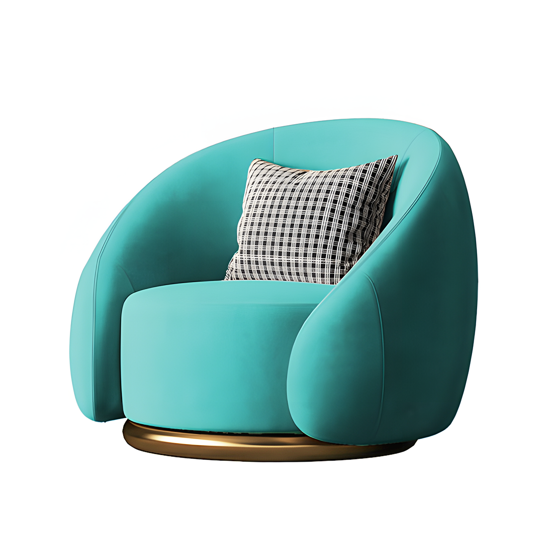 Bertha Velvet Armchair, Single Sofa