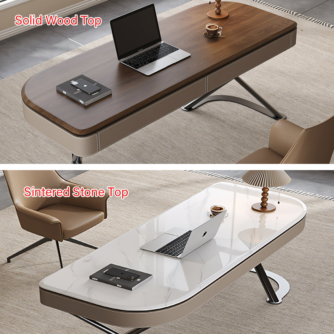 Yuna Office Desk With Storage & Office Chair-Rit Concept-Rit Concept