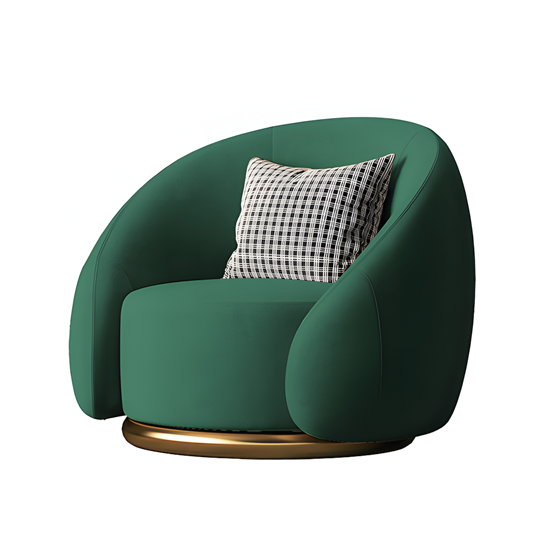 Bertha Velvet Armchair, Single Sofa