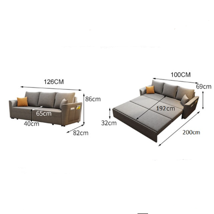 Noah Foldaway Sofa Bed, With Drawer, More Colors Available