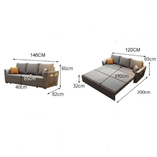 Noah Foldaway Sofa Bed, With Drawer, More Colors Available