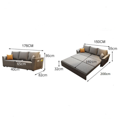 Noah Foldaway Sofa Bed, With Drawer, More Colors Available