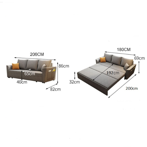 Noah Foldaway Sofa Bed, With Drawer, More Colors Available