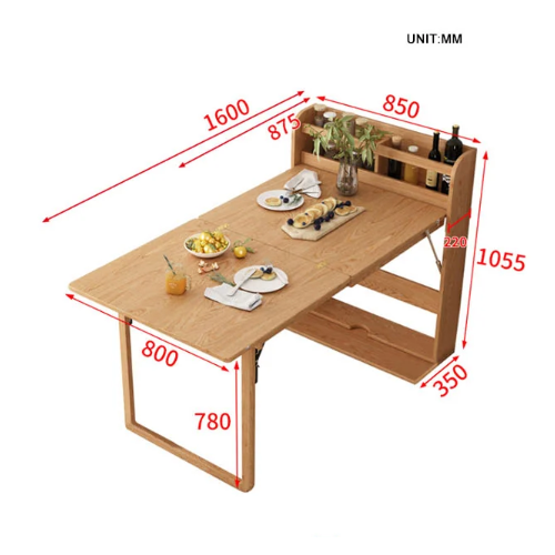 Atos Folding Dining Table, Wood-Ritconcept-Rit Concept