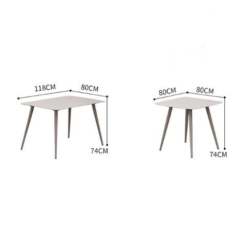 Kaitlyn L08 Outdoor Dining Chair Table Set