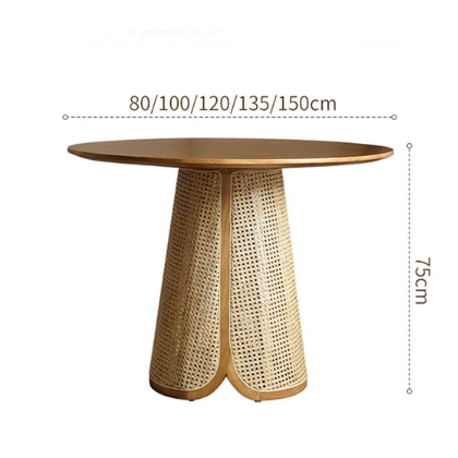 Maya Dining Table, Rattan