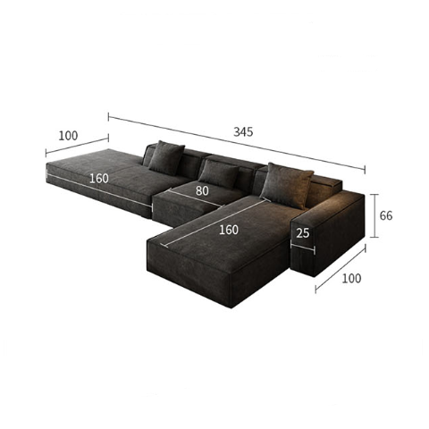 Hoshi HB12 Two Seater Sofa, Three Seater Sofa, Leathaire