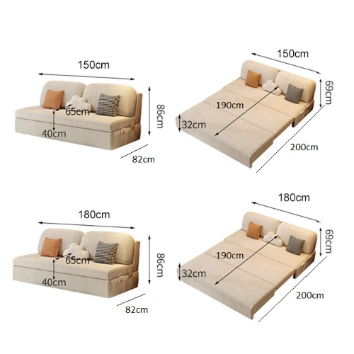 Emmanuel Two Seater Sofa Bed