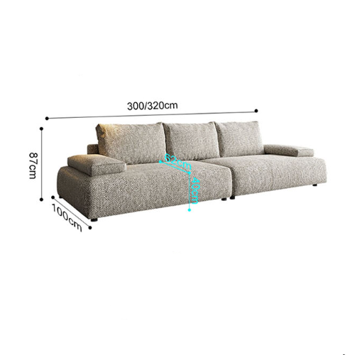 Cypress Three Seater Sofa, Linen