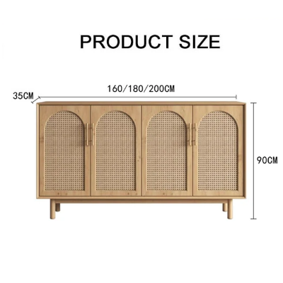 Constance Rattan Sideboard, Pine Wood-Rit Concept-Rit Concept