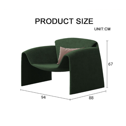 Ula Style Armchair, Boucle