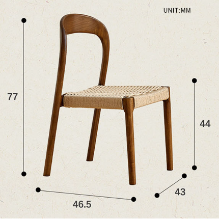 Henry Dining Chair, Rattan