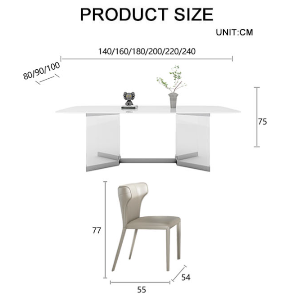 Veromca Dining Table, Sintered Stone