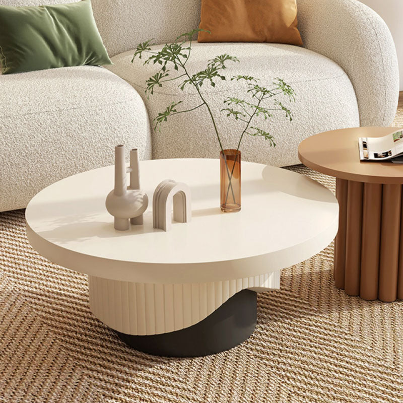 Cecily Living Room Set Round Nesting Coffee Table Set｜Rit Concept