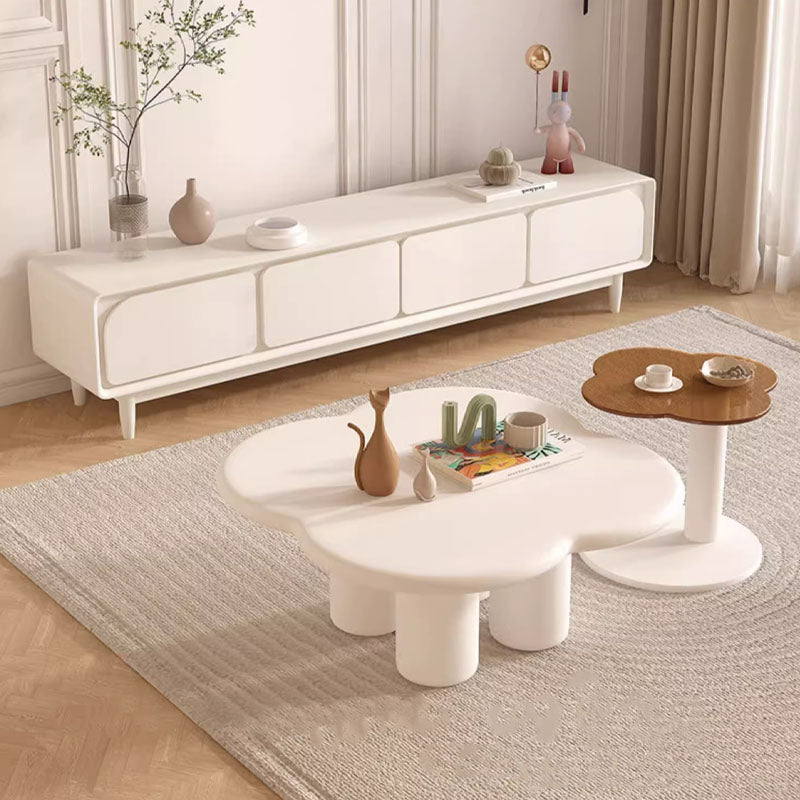 Persis Coffee Table Set, Cream & Tan-Rit Concept-Rit Concept