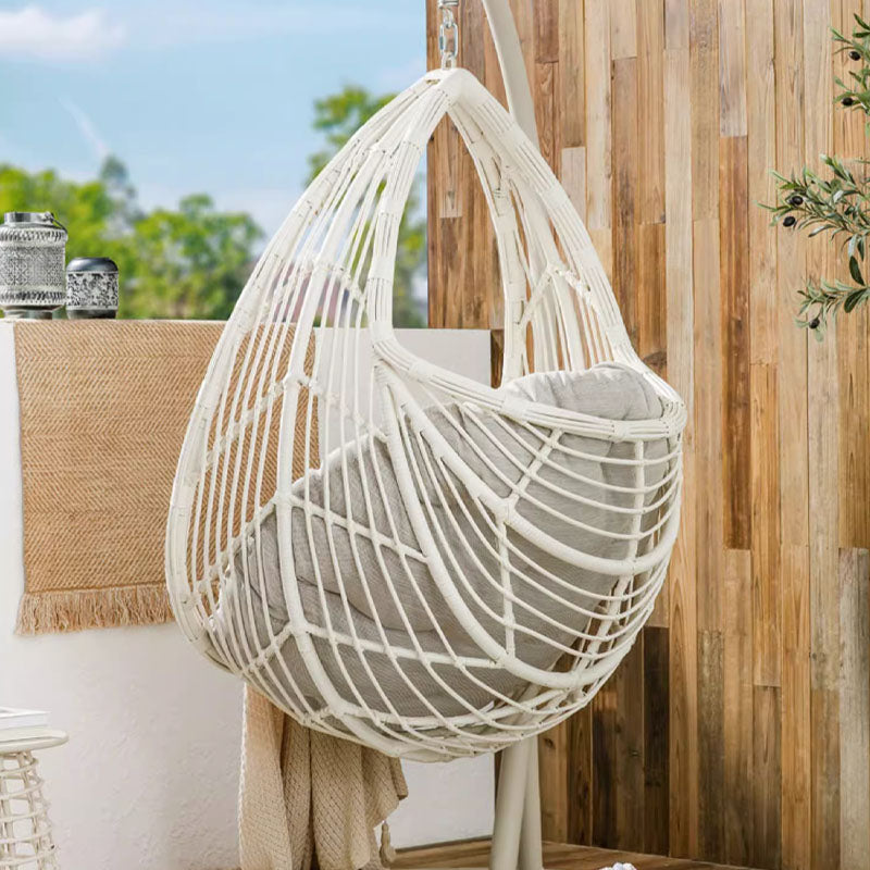 Dominic Rattan Garden Hanging Egg Chair with Stand, Indoor/ Outdoor Use｜Rit Concept