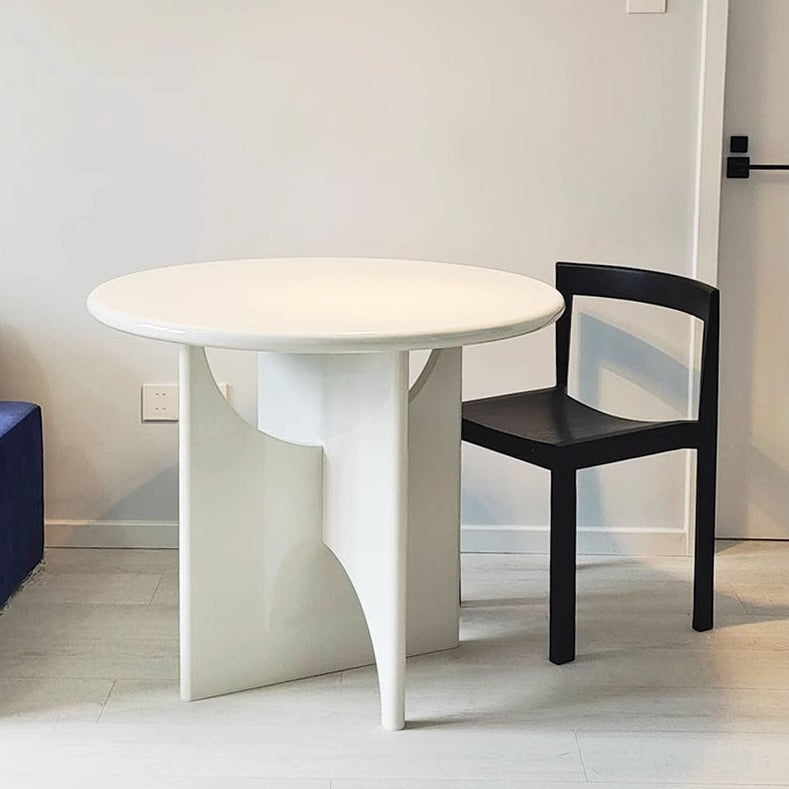 Alen Round Dining Table, White-Ritconcept-Rit Concept