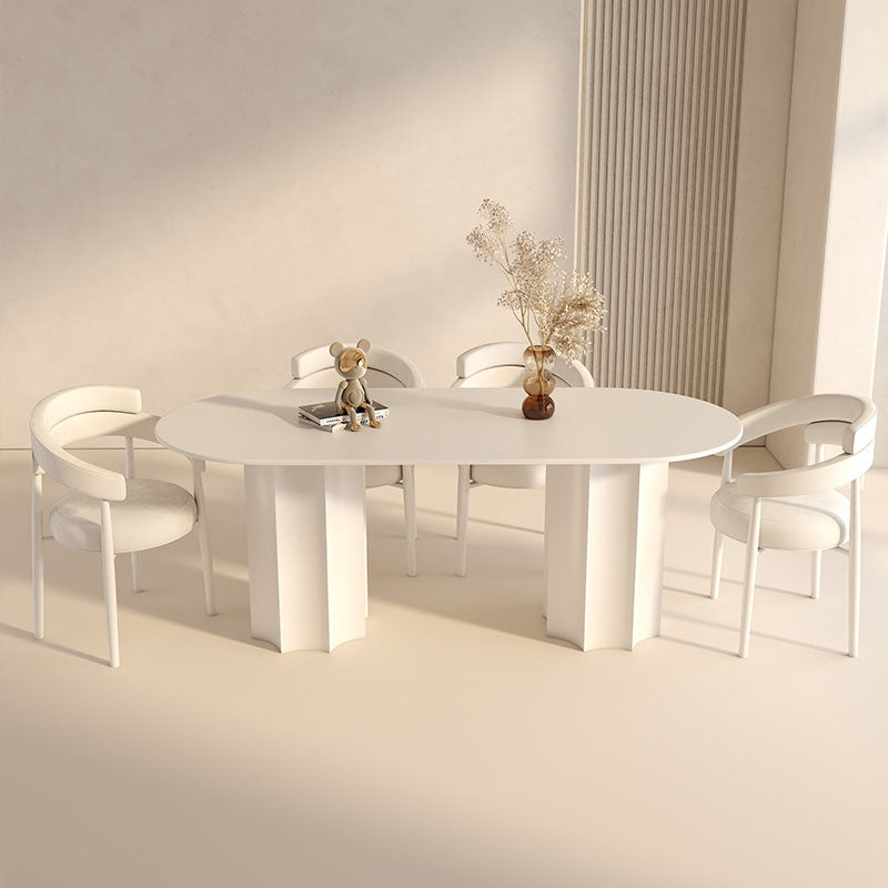 Nordic Style Dining Table Combination, White｜Rit Concept