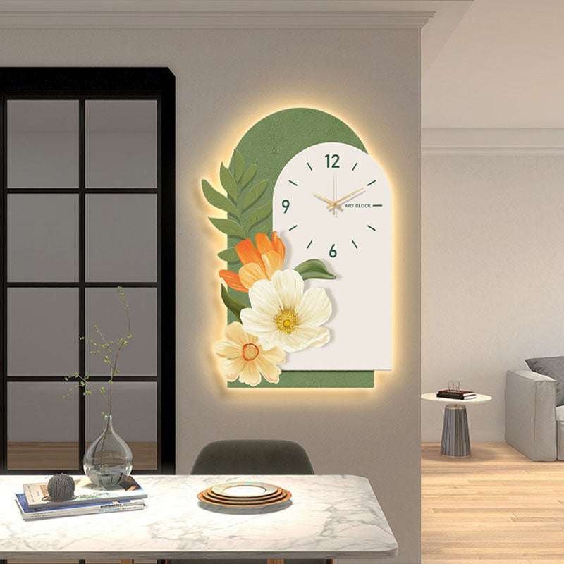 Garden Style Flower Luminous Clock-Ritconcept-Rit Concept