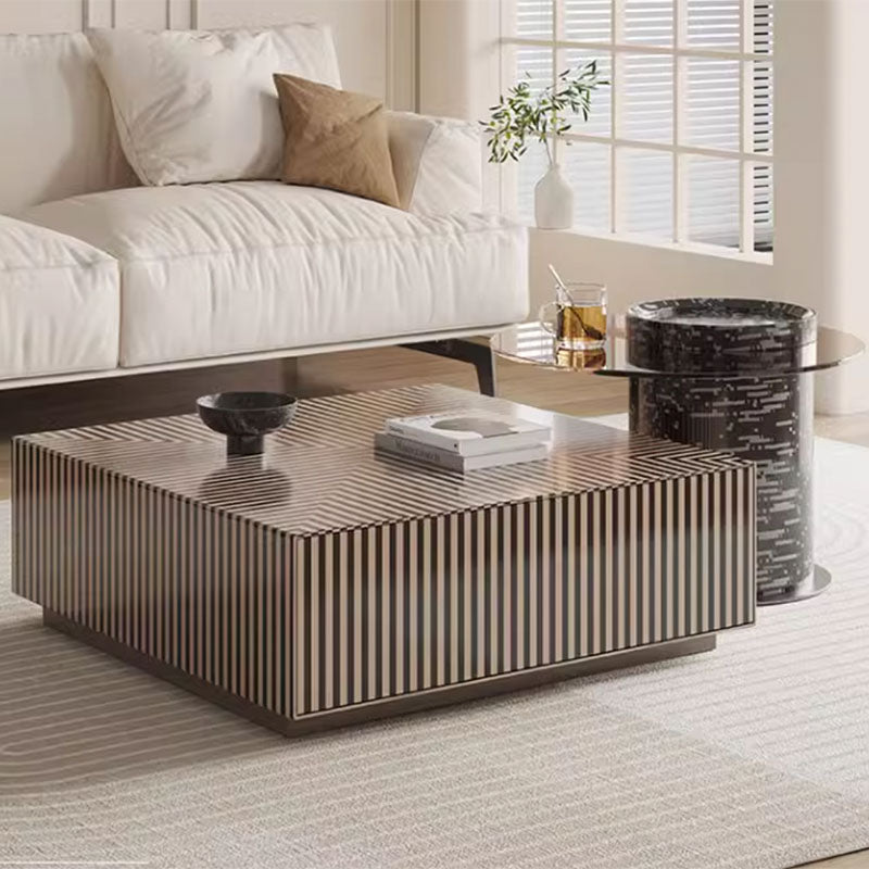 Bris Coffee Table Set, Square Coffee Table With Side Table-Rit Concept-Rit Concept