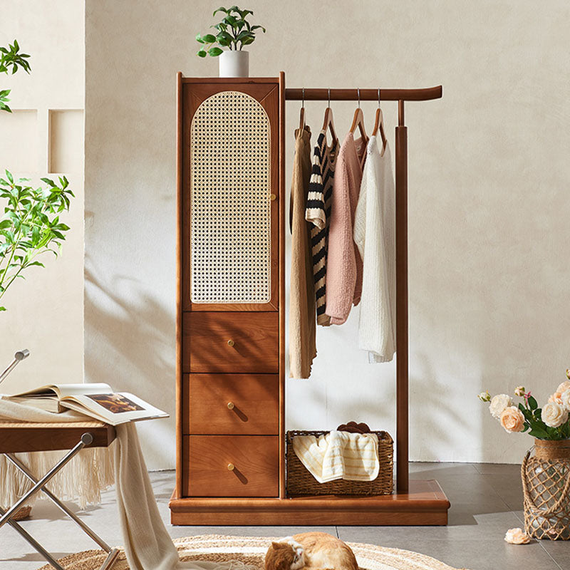 Jessica Rattan Wardrobe, Coat Rack, Wood-Rit Concept-Rit Concept