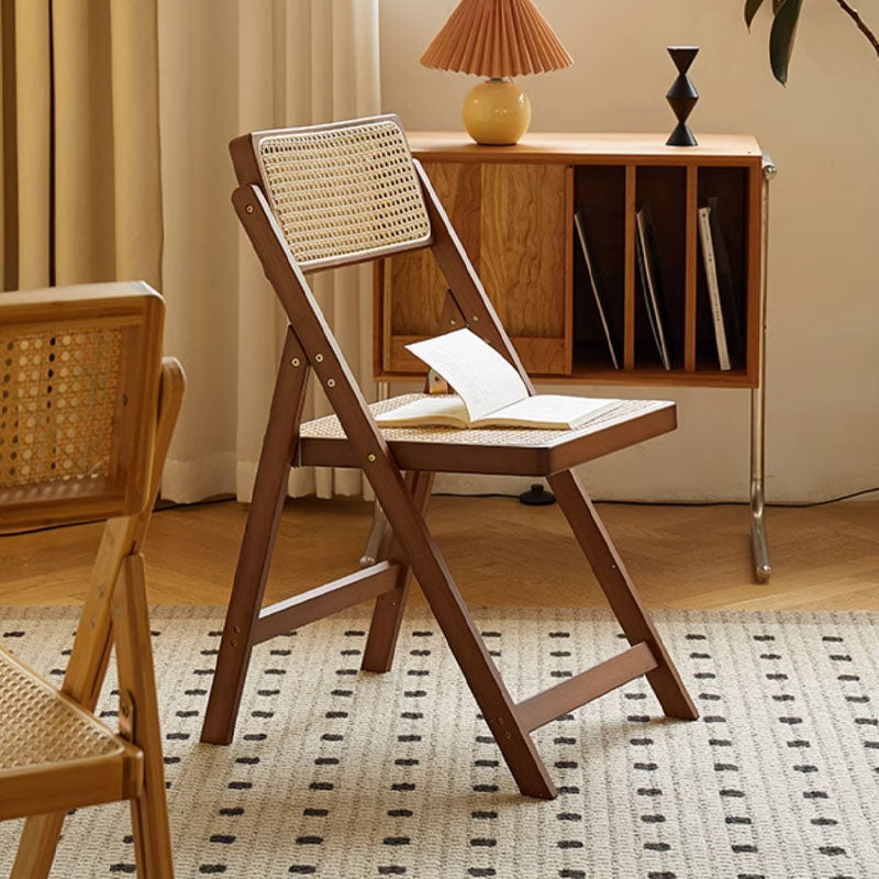 Sharon Foldable Rattan Dining Chair, Bamboo｜Rit Concept