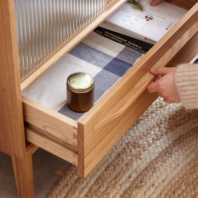 Laura Sideboard with Glass Door and Drawer, Oak｜Rit Concept