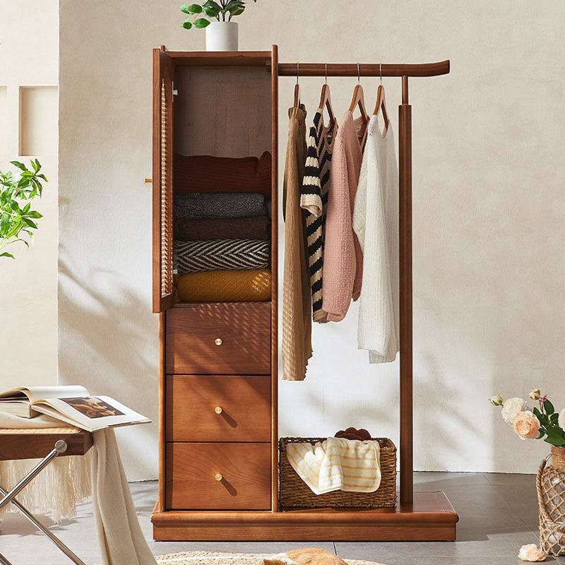 Jessica Rattan Wardrobe, Coat Rack, Wood-Rit Concept-Rit Concept