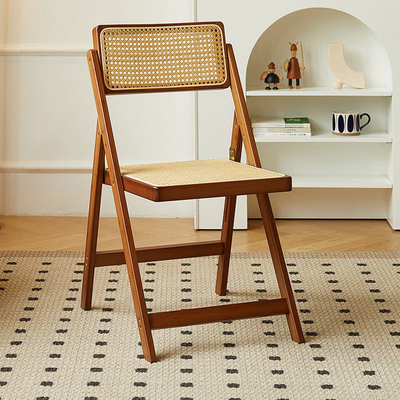 Sharon Foldable Rattan Dining Chair, Bamboo｜Rit Concept