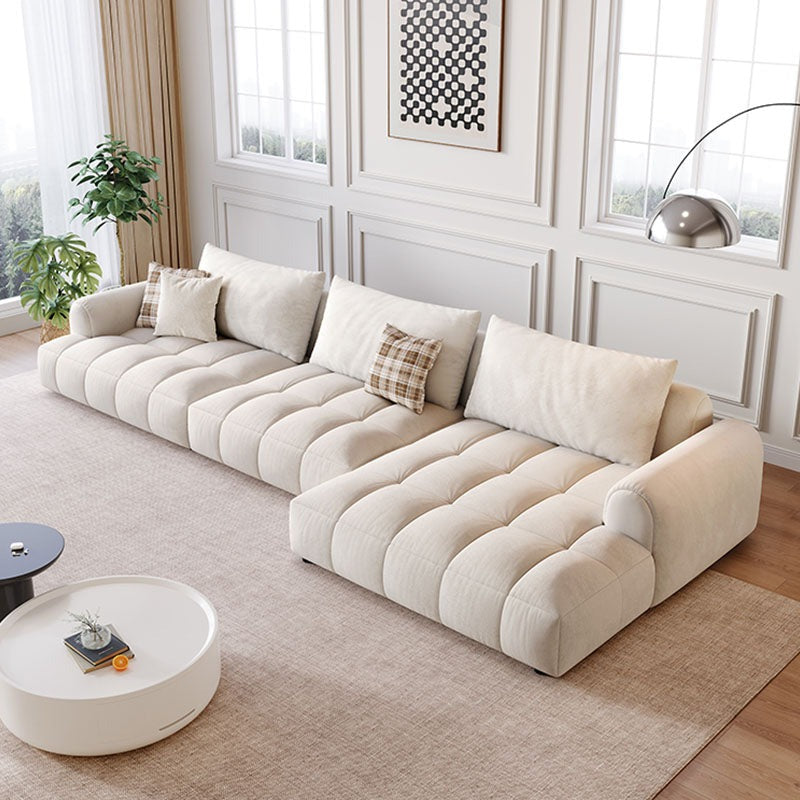 Delilah Violet Three Seater Corner Sofa, Cream｜Rit Concept