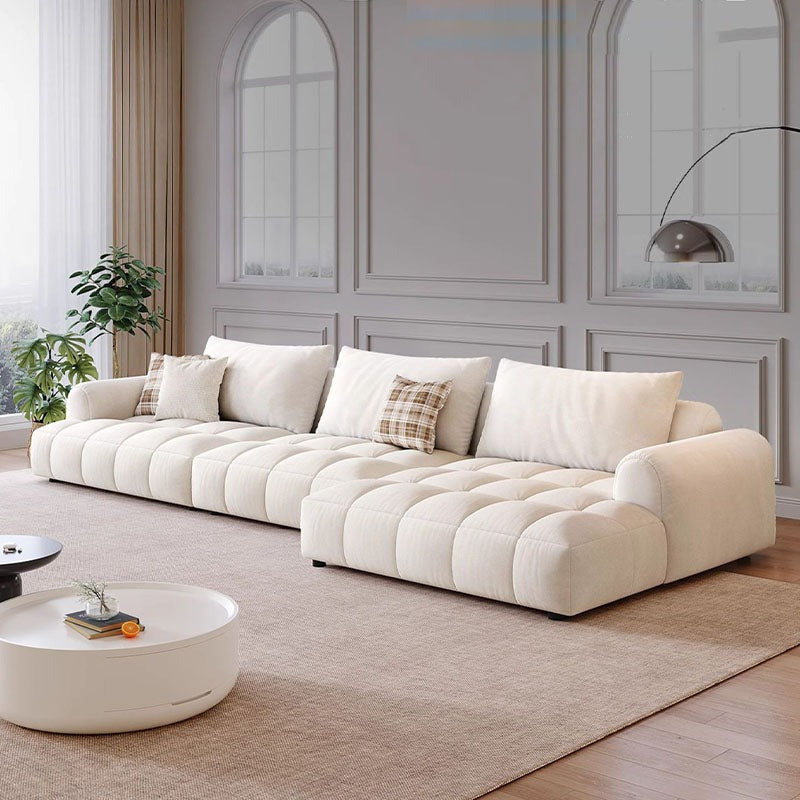 Delilah Violet Three Seater Corner Sofa, Cream｜Rit Concept