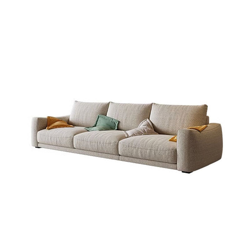 Caleb Modern Three Seater Sofa, Cotton Linen｜Rit Concept