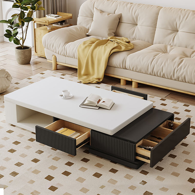 Bonnie Coffee Table, Black & White, Extendable-Rit Concept-Rit Concept