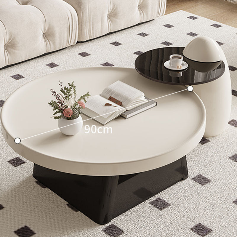 Bess Coffee Table, White & Black｜Rit Concept