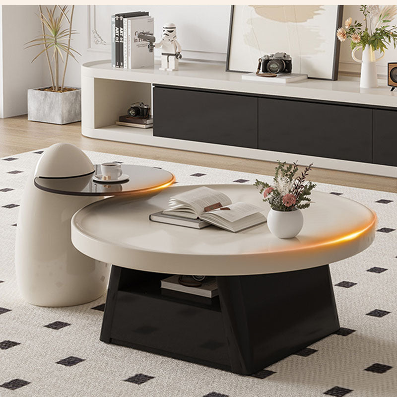 Bess Coffee Table, White & Black-Rit Concept-Rit Concept