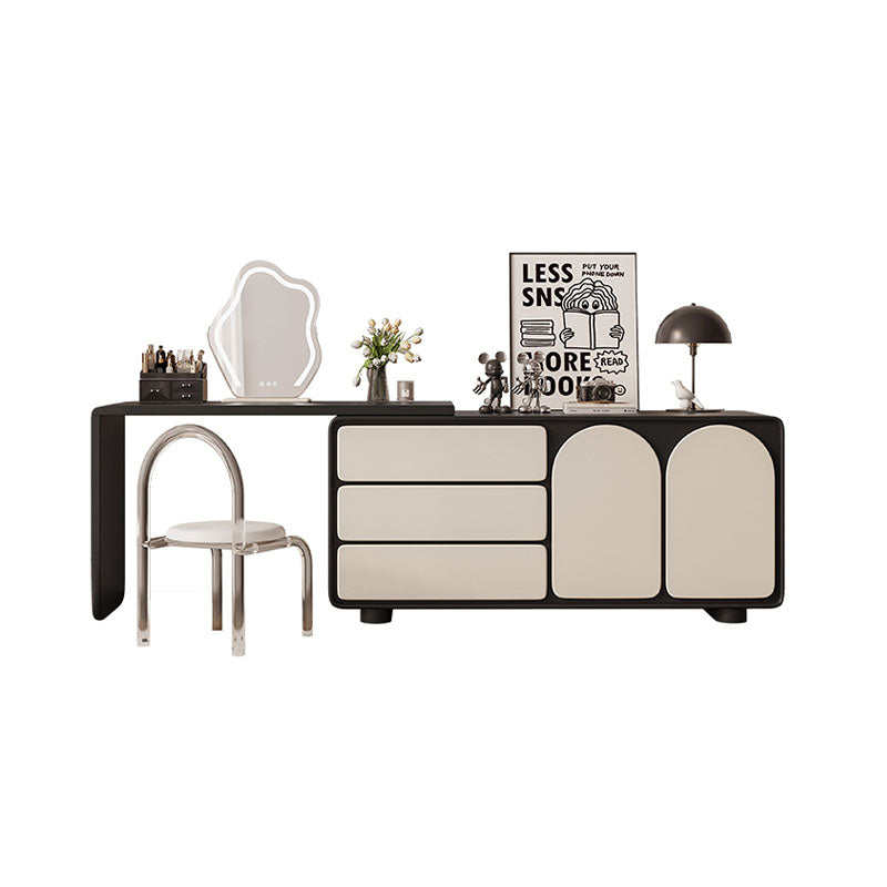 Fannie Dressing Table WIth Sideboard, Black & White｜Rit Concept