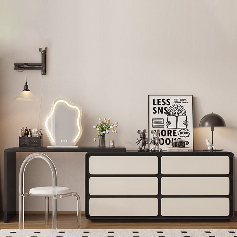 Fannie Dressing Table WIth Sideboard, Black & White｜Rit Concept