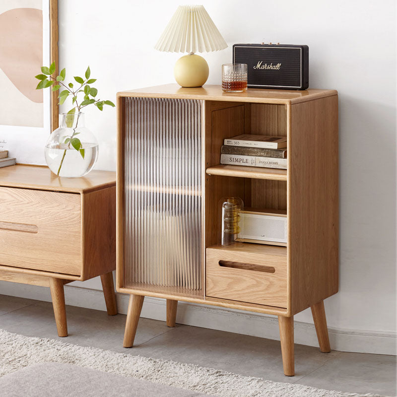 Iris Sideboard with Glass Door and Drawer, Oak-Rit Concept-Rit Concept