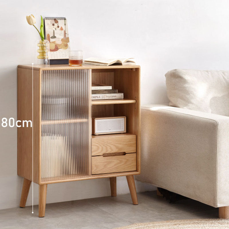 Iris Sideboard with Glass Door and Drawer, Oak｜Rit Concept