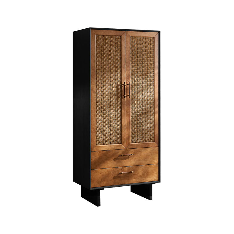 Kaylee Rattan Wardrobe, Wood