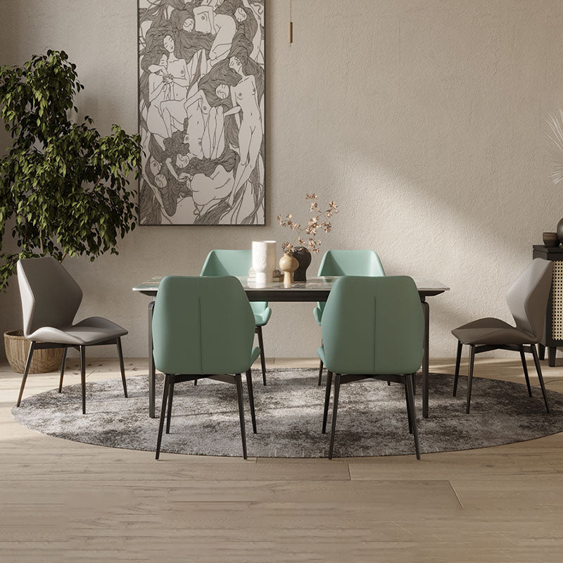 Gareth Dining Table, Marble & Carbon Steel｜Rit Concept