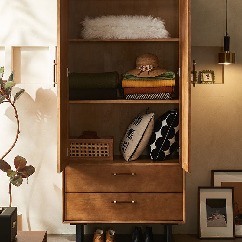 Kaylee Rattan Wardrobe, Solid Wood-Rit Concept-Style A-Rit Concept