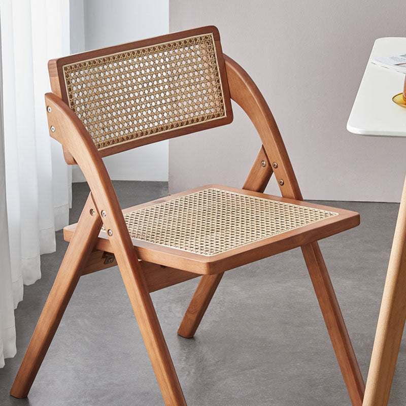 Vera Foldable Rattan Dining Chair, Rubber Wood｜Rit Concept