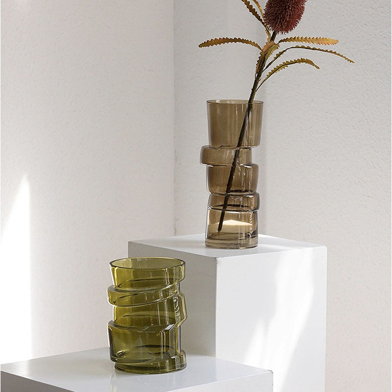 A Set Of Two Costa Glass Vases, Decorations｜Rit Concept