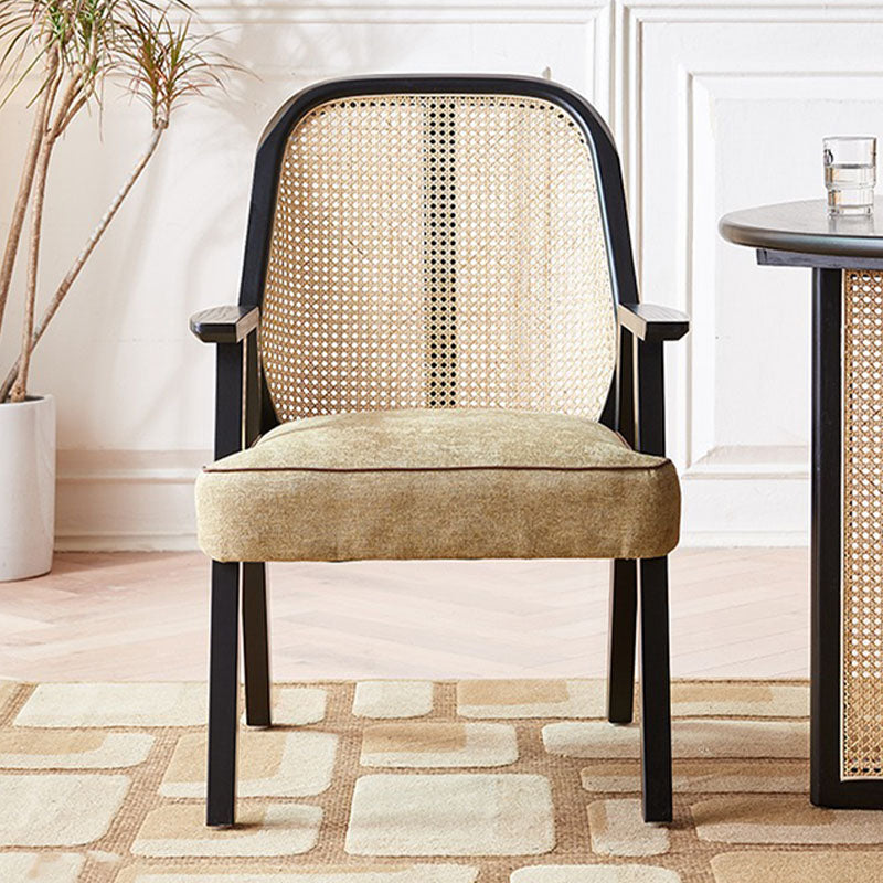 Hellen Rattan Dining Chair, Ash Wood & Cotton Linen｜Rit Concept