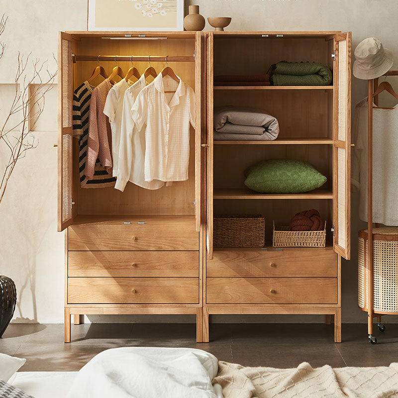 Caden Rattan Wardrobe, Wood-Rit Concept-Rit Concept