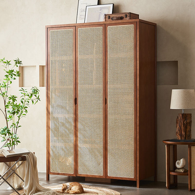 Cameron Rattan Wardrobe, Solid Wood